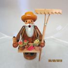 001-21-040 Erzgebirge Vintage Wooden Incense Smoker Gardener Folk Art