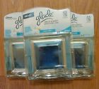046500720482 Clean Linen Glade Decor Scents Glass Holder And Refill Lot Of 3