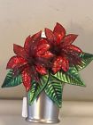 0667547540385 Bath Body Works Red Potted Poinsettia Flower Wallflower