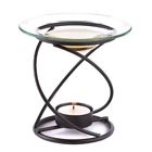 12492  Decalify Spiral Metal And Glass Fragrant Oil Warmer 086004913898