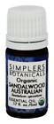 140338 Simplers Botanicals Organic Essential Oil Sandalwood Australian Oz 617626849885