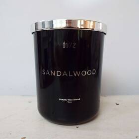 1972 810181321227 Sandalwood Luxury Wax Blend 16 Oz Jar Candle
