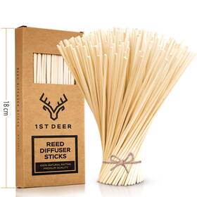 1d240 1st Deer 100 Pcs Reed Diffuser Sticks Inch 7 Natural Rattan Essential Oil Aroma Refill