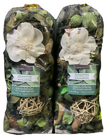 2 Luminessence Eucalyptus Scented Dry Potpourri 5 Oz. Bag Each