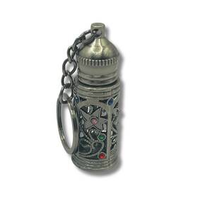 3 Arches Usa 659657023308 Refillable Glass Anointing Oil Keychain Bottle 2ml - Portable Essential Oils