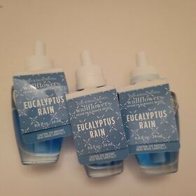 3 Bath And Body Works Wallflowers Home Fragrance Refill Bulbs Eucalyptus Rain