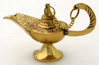 43213-24874 Vrinda Brass Aladdin Genie Lamp Incense Burner 683422133275