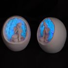 5081950859325 Giftbrit White Thai Buddha Round Incense Holder With