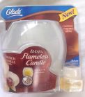 510233 Glade Wisp Flameless Candle French Vanilla Scent Fragrance Holder Discontinued