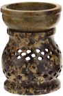 704-76 Prabhujis Gifts Oil Diffuser Natural Soapstone Burner Jali 809581704761