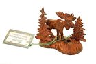 811358020608 Moose And Trees Incense Burner Metal Paines Brass