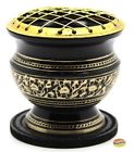885566981501 Govinda Burners Tall Decorated Brass