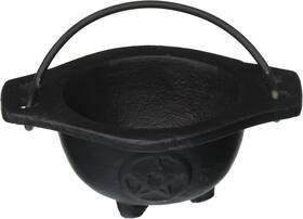 Icbr75p A&g New Age Imports Inc. Small Pentagram Cast Iron Cauldron 3 Inches Diameter