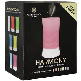 Abc Company 672047113410 Pure Essential Oil Works Harmony Led Ultrasonic Aroma Diffuser Diffuses Esse