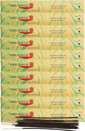 Agarbathies Incense 744110556346 Marbling Patchouli 10 Sticks Pack - Total Of 100 Gram