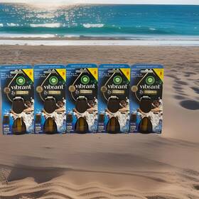 00828 Air Wick Lot Of 5 Vibrant Refills Deep Blue Sea And Beach Wood Essential Mist New
