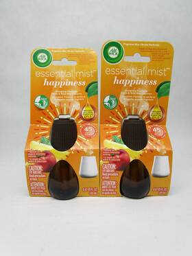 Air Wick 062338011110 Pack Of 2 - Essential Mist Refill Happiness 0.67 Oz Each