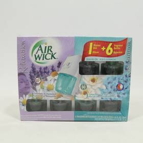 Air Wick 062338779935 Airwick Warmer Kit With 6 Oil Bottles Lavender Camomile Lotus Orchid New Nos