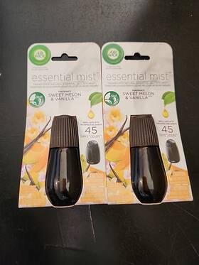 Air Wick 062338995229 2 Essential Mist Oil Diffuser Refill Sweet Melon And Vanilla