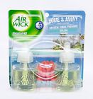 Air Wick 2 Refills Aruba Crystal Coral Paradise Scented Oil Plug In 062338907130