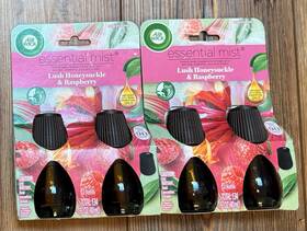 31606 Air Wick Essential Mist Oil Refill Lush Honeysuckle And Raspberry 4 Total New