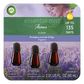 6233802226 Air Wick Essential Mist Refill 3 Ct Sleep Oils Diffuser Freshe