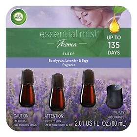 Air Wick Essential Mist Refill Oils Diffuser Aromatherapy Sleep 3 C