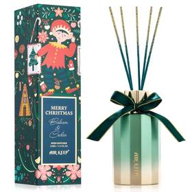 Airkeep 753514098482 Reed Diffuser Set - Balsam And Cedar Christmas With 8 Sticks