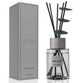 Airkeep 764003228068 Reed Diffuser/grey Diffuser Set/6.7 Oz 200ml /oil And White Jasmine Airkeep 764003228068 Reed Diffuser/grey Diffuser Set/6.7 Oz 200ml /oil And White Jasmine