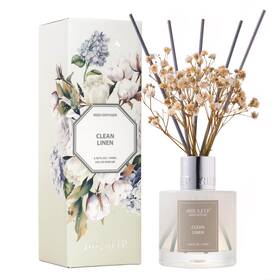 Airkeep 764725806612 Reed Diffuser Set/clean Linen/6.76 Fl Oz200ml/1 Pack/home Office Decor Aroma