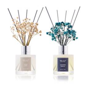 Airkeep 764725806667 Reed Diffuser 3.38 Oz 100ml 2pk Clean Linen/cashmere Vanilla Scented D