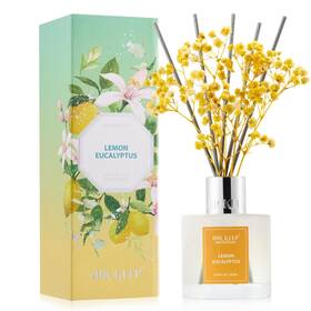Airkeep 765150281388 Reed Diffuser Set 3.38 Fl Oz 100 Ml - Lemon Eucalyptus Oil Airkeep 765150281388 Reed Diffuser Set 3.38 Fl Oz 100 Ml - Lemon Eucalyptus Oil