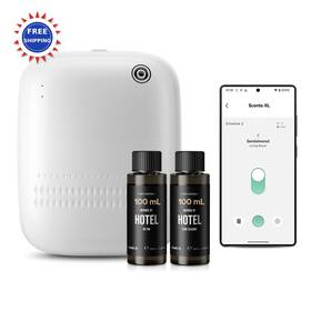 Airversa 646414080919 Smart Waterless Essential Oil Diffuser 400ml Hotel Scent Starter Kit 200ml