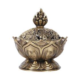 Akozon 739879594494 Aukson Incense Burner Vintage Backflow Smoke Stick Cone Holder Home Deco Ion Hot