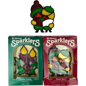 Alberto-culver Company 022400580258 3 Vintage Christmas Air Freshener Mr Culvers Sparklers Caroling Carolers Candles