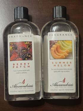 7179400679 Alexandrias Lamp Fragrance Oil 16oz Berry Patch And Summer Melon Lot Of 2