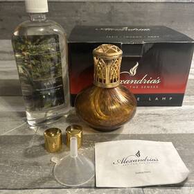 Alexandrias 875949003036 Alexandria S Art Of The Senses Fragrance Lamp Diffuser Gold Round Glass Euc