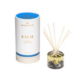 Aluminate Life 786032935526 Crystal Infused Reed Diffuser 4 Oz Calm - Sodalite Scents