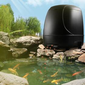 242-4-pf-s3140 Amztemu 10l Pond Feeder Automatic Fish For Outdoor Automati