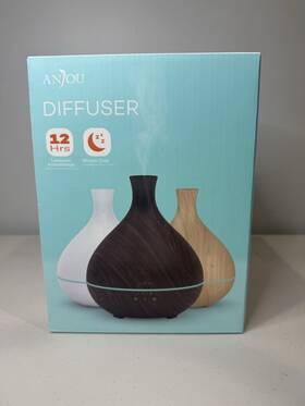 Aj-ado12 Anjou Essential Oil Aroma Diffuser 12 Hour Aromatherapy - 7 Color Mood Lighting