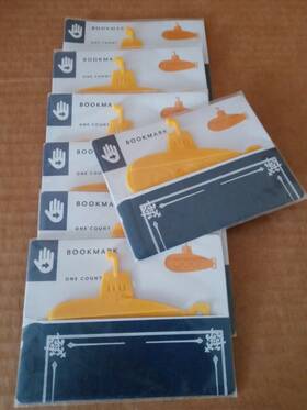 Ankyo 886804123745 Yellow Submarine Bookmark - Brand New Lot Of 7