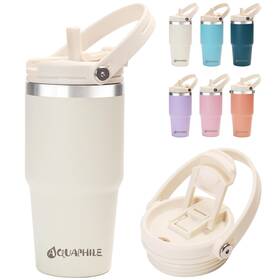 Tumbler-20 Aquaphile 20oz Tumbler With Handle Insulated Coffee Leak-proof 2-in-1 Lid