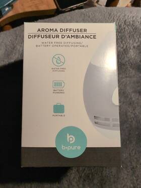 Aroma Coffee 049696879477 Diffuser B-pure Battery Operated Portable Essential Oil