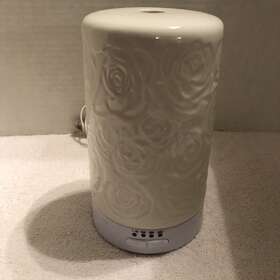 Mdb-16 Aroma Coffee Mahli Diffuser White Ceramic Rose Pattern