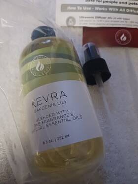 Aroma Country 850022390760 Kevra - Gardenia Lily Diffuser Oil Refill 8.5 Fl. Oz. For Reed Diffusers