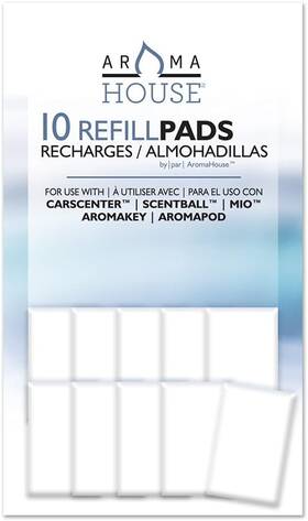 Aromahouse 061331983004 Aromatherapy Diffuser Unscented Refill Pads For Essential Oil Use With Scent
