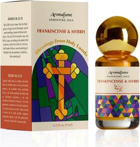 Aromatan Brands Pvt. Ltd 313086889880 Frankincense And Myrrh Anointing Oil 9ml 0.3 Fl Oz. Blessings From The Holy