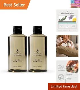 Aromatherapy Diffuser Oil 785249152344 Hotel Scents Minty Eucalyptus 5 Fl Oz 2 Pack Luxury Aroma And Fragrance