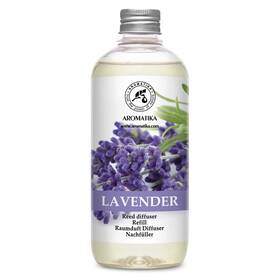 Aromatika 820177026032 Lavender Reed Diffuser Refill 17 Fl Oz - 500ml Lavanda Wardrobe Fr