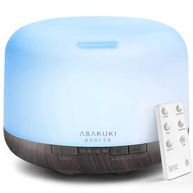 100-df001-bus Asakuki 500ml Premium Essential Oil Diffuser With Remote Control 5 In 1 Ultra